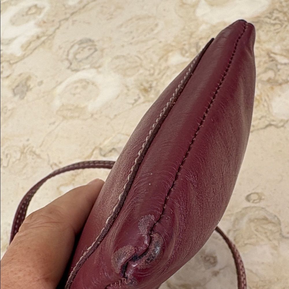 Vintage Roots Hanging Pouch Leather Crossbody Bag - Picture 15 of 15
